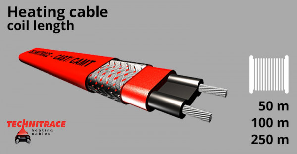 Heating cable – coil length – TECHNITRACE