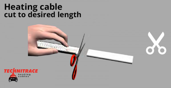 Heating cable – cut to desired length – TECHNITRACE